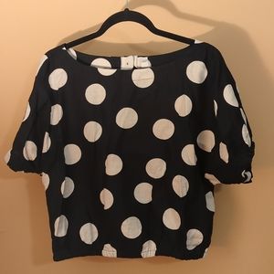 Tabitha Brown polka dot blouse (large)